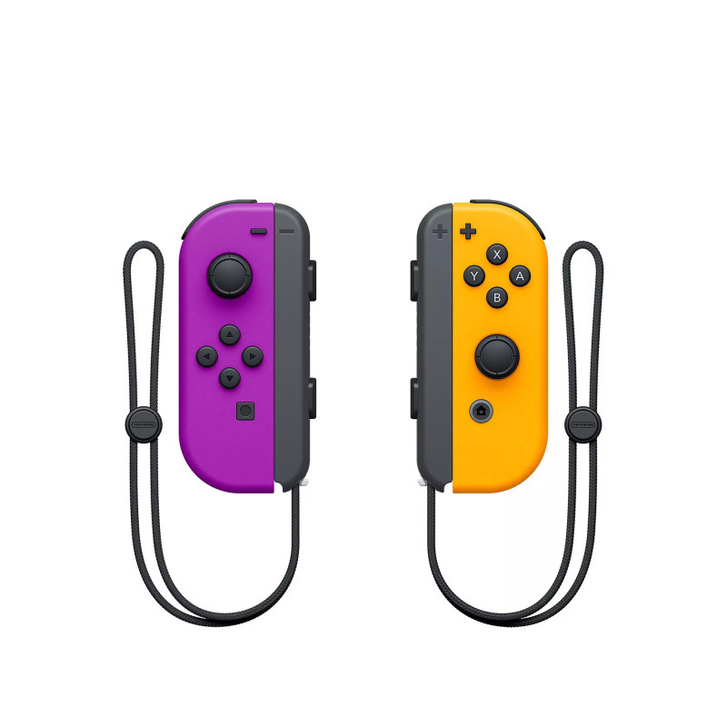 Nintendo Switch Joy-Con Controller Twin Pack, Wireless, Rechargeable - Neon Purple / Neon Orange