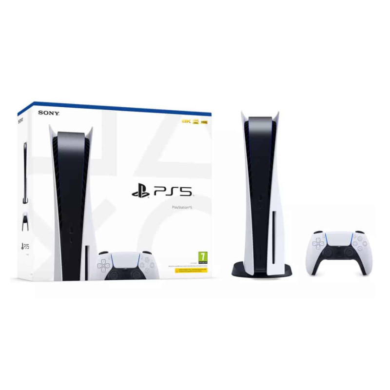 PlayStation 5 Gaming Console – PS5 White – Full Edition With Disc Drive