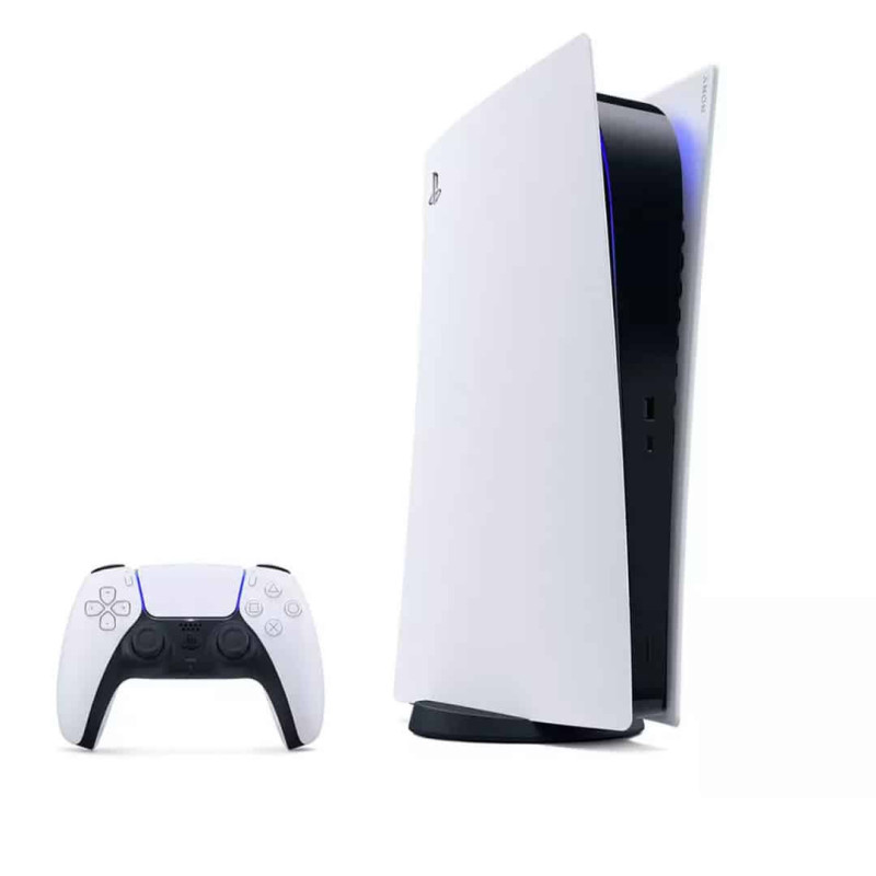 PlayStation 5 Gaming Console – PS5 White – Digital Edition No Disc Drive